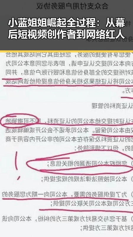 小蓝姐姐崛起全过程：从幕后短视频创作者到网络红人